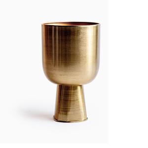 Vase ou jardinière en sculpture unique au design élégant avec couleur chromée de qualité supérieure avec les tailles de 16x11x10 pouces - Product Image 3