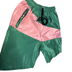 Conjunto de pantalones cortos cortavientos de color sólido para hombre, trajes de lluvia impermeables de corte holgado, chaqueta con cremallera, ropa de calle, pantalones cortos, conjuntos cortavientos para hombre - Product Image 6