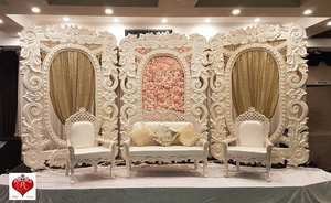 Paneles de Escenario de Fibra de Vidrio Grandes, Profesionales, Vintage y Modernos para Decoración de Bodas Hindúes, Aniversarios, Ceremonias, Fondos y Eventos - Product Image 4