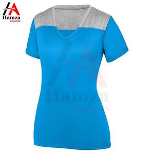 Nueva camiseta de llegada para mujer, cuello redondo, mangas cortas comprimidas, camiseta de alta calidad de Color sólido liso para mujer - Product Image 3
