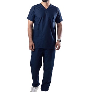 Hospital Medical Men's Doctor <b>Scrub</b> Suits Summer Woven Spandex Breathable Outdoor Nursing Surgical Uniform Sets 2026 - Product Image 2