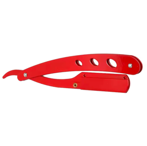 2024 ANAAIF Couteau de rasage pliant de haute qualité en acier inoxydable avec bord droit et 10 lames Forme de poudre chaude-Rasoir de barbier - Product Image 4