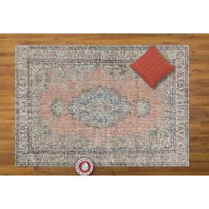 Alfombra Floral Bohemia: Estilo Turco Azul Marino, Alfombra Antideslizante, Alfombra de Chenilla - Product Image 2