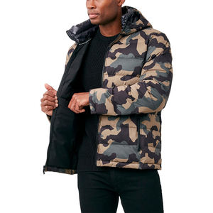 OEM personnalisé hommes surdimensionné Sport Shell rembourré bulle matelassé doudoune hiver laine veste à capuche - Product Image 4