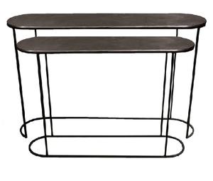 2pc <b>Nest</b> End <b>Table</b> Gold with <b>White</b> Marble - Product Image 6