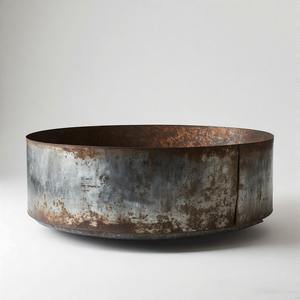 MoltenStone Patina Firepit con diseño de mango circular Firepit Bowl para jardín al aire libre Patio Calefacción Camping y uso de decoración - Product Image 5