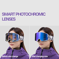 Lunettes de soleil KAPVOE tendance pour la neige avec verres photochromiques intelligents et ventilation double cycle