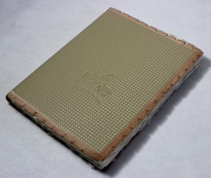 Diario de cuero de cabra TC cubierta de diseño en relieve de papel hecho a mano de algodón reciclado encuadernado duro Vintage - Product Image 3