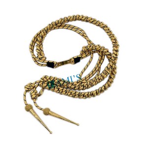 Aiguillettes en fil de soie personnalisées en gros Cordon d'épaule de qualité supérieure Cordon d'Aiguillettes de cérémonie - Product Image 4