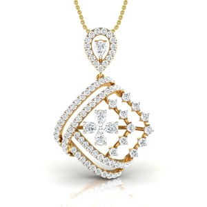 Deslumbrante colgante de cruz con diamante talla pera de 1.03 ct E-F VVS-VS, diamante cultivado en laboratorio en oro macizo de 14K, ideal para uso diario o como regalo. - Product Image 3