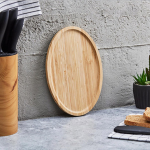 ชุดจานชามไม้ไผ่ทรงรีสำหรับเสิร์ฟอาหารจานทำจากไม้ - Product Image 2