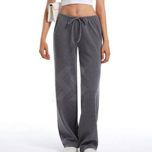 Ropa informal ligera Pantalones de chándal acampanados duraderos para mujer Hechos en Pakistán Pantalones de chándal acampanados hechos en fábrica - Product Image 6