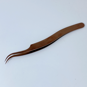 Pince à épiler pour faux cils en acier inoxydable de qualité fine droite et incurvée - Product Image 2