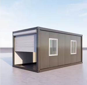 Casa Prefabricada de 20 pies, Casa Contenedor Portátil con Puerta Enrollable, Cabina de Acero para Oficina, Tienda o Cochera - Product Image 4