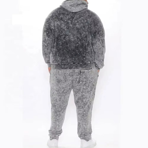 Conjunto Deportivo Vintage Lavado para Hombre, Sudadera con Capucha y Pantalones Deportivos de Algodón, Estilo Urbano, Etiqueta Privada, Venta al Por Mayor - Product Image 5