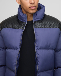 Chaqueta acolchada personalizada para hombre, ropa de calle para clima frío, estilo único, ropa para exteriores, chaquetas de burbujas para hombre de hip hop al por mayor - Product Image 2