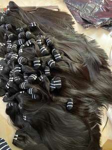 Vente en gros de vendeurs de cheveux vierges Extension de cheveux humains droits osseux 100% paquets de cheveux naturels bruts du Vietnam - Product Image 2