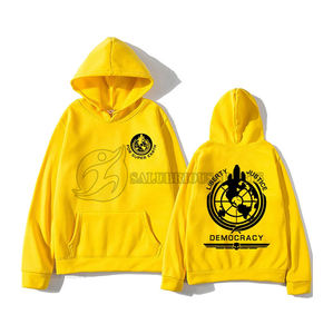 Men's Casual Cotton Fleece Hoodie Solid Color Long Sleeves Custom Logo Printed Comfortable <b>Winter</b> <b>Coat</b> <b>Hooded</b> Collar Plain Dyed - Product Image 4