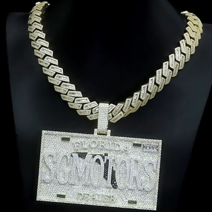 IGI Certified Christian Diamond <b>Pendant</b> 14k 18k <b>Solid</b> <b>Gold</b> Hiphop Style Unique Design Baguette Cut CVD Diamond Jewelry Man - Product Image 5