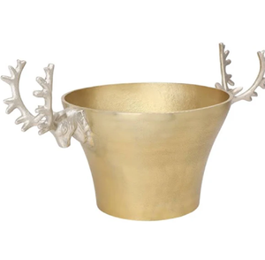 Seau refroidisseur de vin en aluminium artistique conçu de manière unique avec un motif en relief ajoutant du charme disponible aux prix de gros - Product Image 3