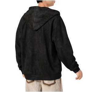 เสื้อมีฮู้ดแบบมีซิปมีฮู้ดแบบสวมหัวสำหรับทุกเพศของผู้ชายเสื้อฟลีซโอเวอร์ไซส์แบบมีซิปรูดโดย matfa International - Product Image 4