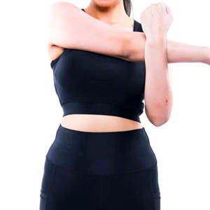 ชุดบราพันตัวสำหรับไปยิมฟิตเนสแบบแห้งเร็วของผู้หญิงชุดออกกำลังกายปักลายสไตล์วินเทจเสื้อตัวสั้นขนาดใหญ่พิเศษ - Product Image 4