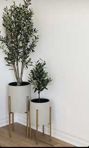 Decorative Metal <b>Garden</b> Planter With Gold Finished Ensuring Long Term Protection Against Rust And Harsh Weather Conditions - Product Image 2