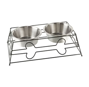 Cuenco de acero inoxidable para comida de animales de compañía Soporte de metal Producto más vendido Cuenco de acero inoxidable antideslizante de gran tamaño de calidad superior - Product Image 5