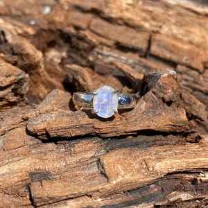 Handmade Rainbow Moonstone Ring 925 Sterling Silver Crystal June Birthstone Unique Statement Jewelry <b>Gift</b> For Women Men - Product Image 6