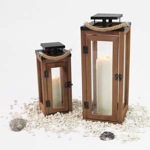 Lanterne à bougie en bois debout au sol de vente chaude pour décor de jardin et décor de mariage lanterne à bougie en acier inoxydable de conception Unique - Product Image 4