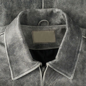 Veste décontractée en cuir PU à col montant pour hommes et femmes Mode printemps-automne avec Maillard ample Prêt pour l'hiver pour hommes et femmes - Product Image 4