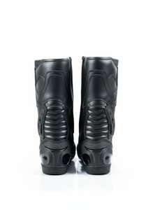 Botas de Motocicleta de Cuero Antideslizantes y Cómodas para Hombre, Resistentes al Viento e Impermeables, Ligeras, Negras, Deportivas, para Calle y Aventura, con Estampado - Product Image 2