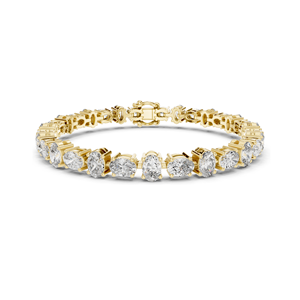 Bracelet tennis en diamant CVD de laboratoire 7,71 CT VVS-VS EF, taille ovale, or 18 carats, 14 carats, 10 carats et argent 925, or rose, or jaune, or blanc - Product Image 3
