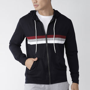 Sweat à capuche personnalisé de haute qualité avec fermeture éclair intégrale en coton écologique et confortable pour hommes, prix bas, tenues tendance - Product Image 1
