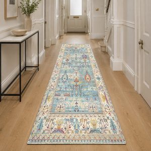 RUGS DEPOT LXDP-0415 Wholesale Grey Silver Bohemian Tribal Digital Printed Machine Washable Chenille Area Rug Non <b>Slip</b> - Product Image 5