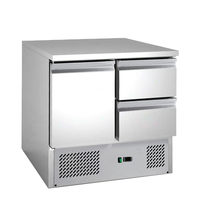 Réfrigérateur-congélateur de comptoir professionnel en acier inoxydable pour restaurant, 3 tiroirs, prix pour cuisine