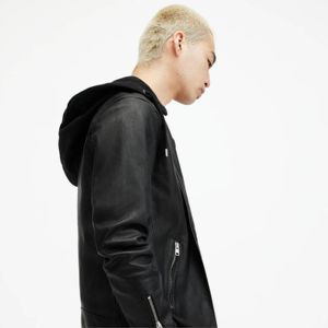 2024 Manufacturer Made <b>Men</b> Pure Leather <b>Jacket</b> New Fashion Style With Zipper <b>Men</b> Leather <b>Jacket</b> - Product Image 3