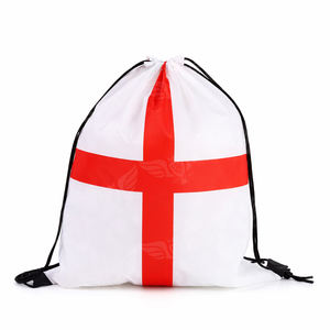 Wholesale National Flag Drawstring <b>Backpack</b> Lightweight Sports Gym Bag with Adjustable Shoulder Straps - Product Image 3