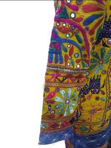 Abrigo largo Vintage para mujer, chaqueta Bohemia con cuentas totalmente a mano, 2022 - Product Image 2