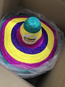Hot Trend 2024 Nuevo estilo Sombrero mexicano Sombreros de ala ancha-Sombrero de paja mexicano grande Fiesta Multicolor de 99 Gold Data - Product Image 5