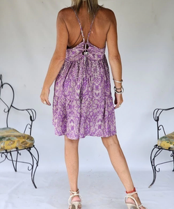 Vestido Casual de Playa de Lana Estilo Bohemio hasta la Rodilla, Holgado, Transpirable, Sostenible, 100% Algodón Tejido con Borlas - Product Image 1