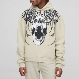 เสื้อฮู้ดดี้โออีเอ็มคุณภาพสูง ผ้าฝ้าย 100% พิมพ์ลายสกรีน น้ำหนักมาก ทรงโอเวอร์ไซส์ ขายส่ง รับสกรีนโลโก้ตามสั่ง เสื้อฮู้ดดี้พื้นฐาน - Product Image 1