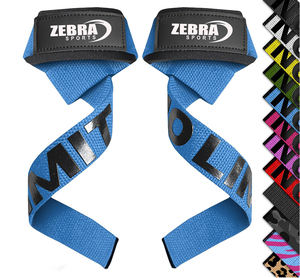 Nuevas Correas de Muñeca Elásticas de Algodón para Levantamiento de Pesas, Ajustables, Personalizadas para Gimnasio y Fitness, Marca ZEBRA SPORTS - Product Image 4