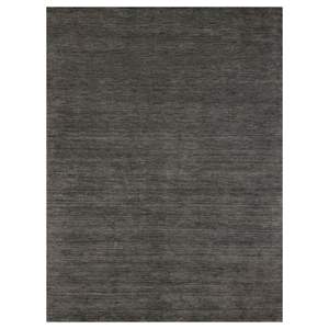 Modern Home <b>Rug</b> Anti-Slip Plush Cut Pile <b>Grey</b> Crystal Velvet Wool Solid Color 3mm Thick Machine Made Loomed Technique Reversible - Product Image 1