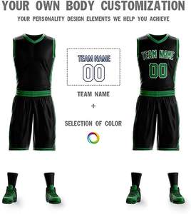 Uniformes de basket-ball pour adultes, de conception OEM de nouveau style pour hommes, grande taille, vêtements de basket-ball à séchage rapide sublimés - Product Image 3