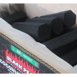 Charbon de coco noir naturel écologique sans fumée de haute qualité pour barbecue, durée de combustion de 120 minutes, 10 kg - Product Image 1