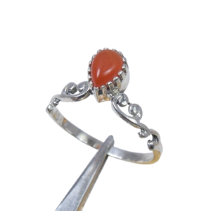 Anillo de Compromiso Hecho a Mano para Hombre con Piedra de Ágata, Plata de Ley 925 Maciza con Baño de Rodio, Diseño Clásico, Sello 925 - Product Image 1