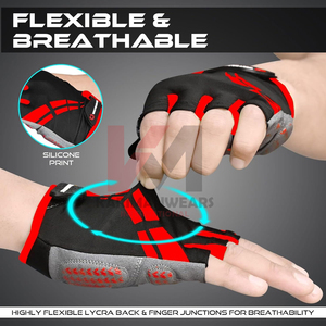 Guantes de Ciclismo Premium para Hombre y Mujer, Guantes de Ciclismo Acolchados con Gel de 5 mm, para Bicicleta de Carretera, Bicicleta de Montaña, Motocicleta, Gimnasio, Deportes al Aire Libre - Product Image 5