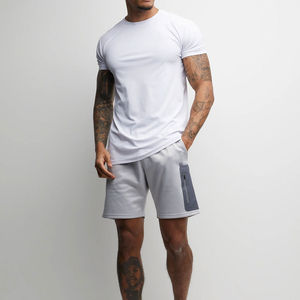 Venta al por mayor verano gimnasio camisetas de alta calidad de secado rápido Fitness Casual manga corta Top para hombre diseño en blanco camiseta - Product Image 5