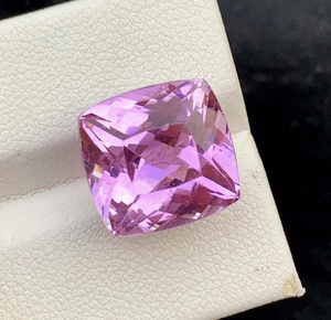 เบาะรูป kunzite ธรรมชาติอัญมณีหลวมเหลี่ยมเพชรพลอยสำหรับทำเครื่องประดับหินสีชมพูได้รับการรับรอง5มม. ถึง15มม. spodumene ไม่ผ่านการอบ - Product Image 3
